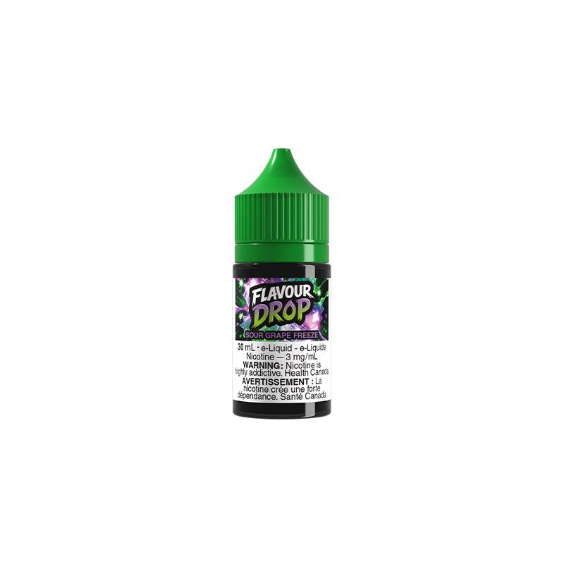 FLAVOUR DROP 3MG 30ML Freebase E-Liquid-Sour-Grape-Freeze